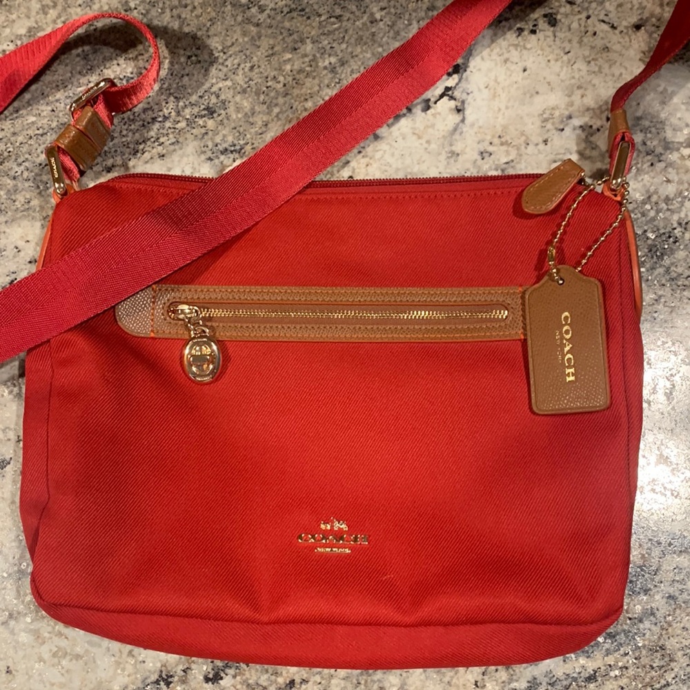 Red Coach Crossbody